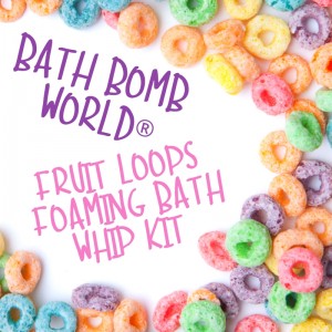 Bath Bomb World® Fruit Loops Foaming Bath Whip Kit